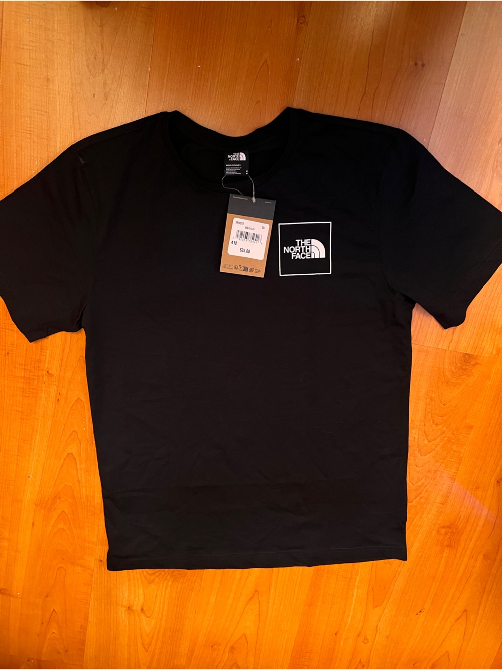 The North Face Black Short-Sleeve Logo Tee mens medium new with tags
